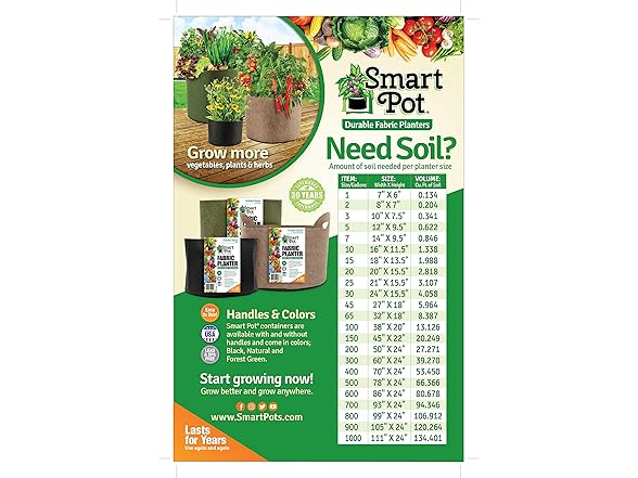 Smart Pots Big Bag Bed Fabric Raised Bed, Black