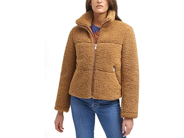 Levis Womens Breanna Faux Fur Jacket (S)