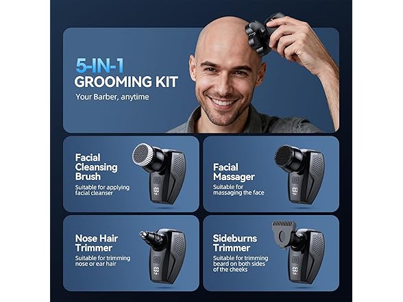High-Speed Mens Head Shaver