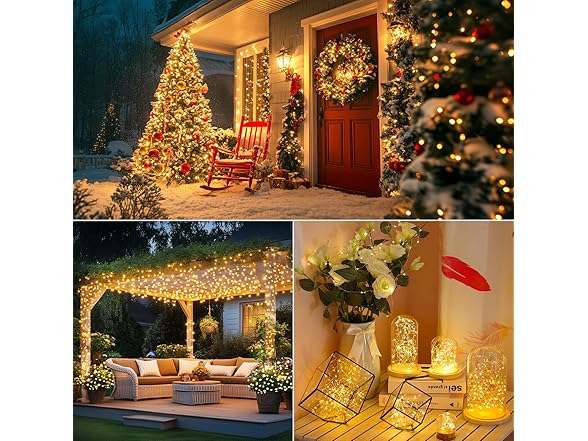 Brightever Solar String Lights, 6-Pack Total 240FT