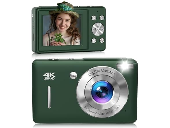 ceye Digital Camera 44MP FHD 16x Zoom Green