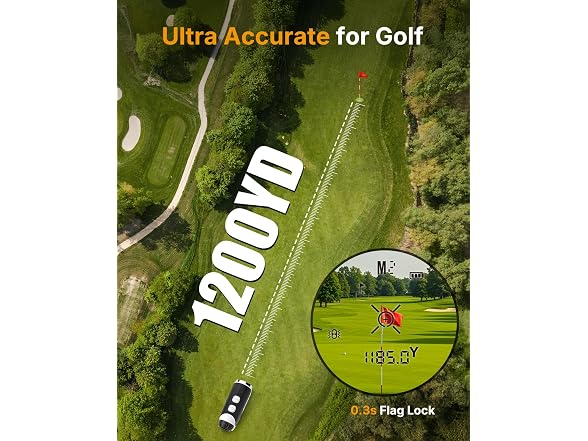 PinPlumb Golf Range Finder with Slope