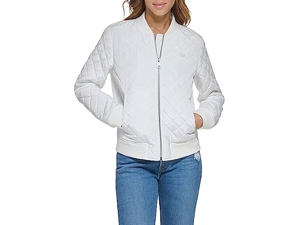 Levi's Women (L) Diamond Quilted Bomber Jacket