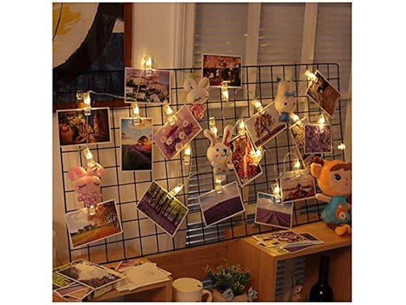 Photo Clips String Lights 20LED Warm