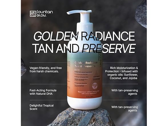 FountainGlow Self Tanner - All Natural 