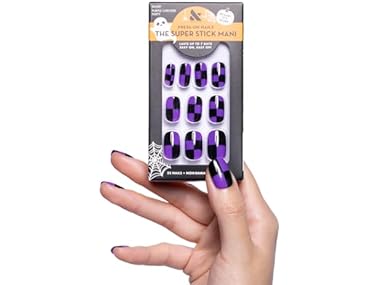 $1.99, Was $6.90, 71% Off! Olive & June Super Stick Mani Press-On Nails Batty for You dealfomo