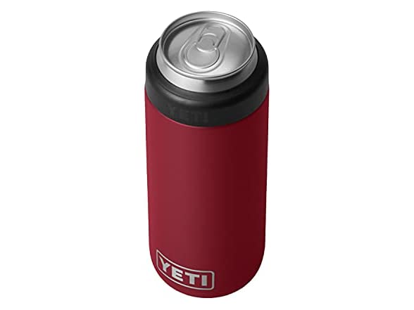 YETI 12 oz Rambler Colster Slim Can, Harvest Red