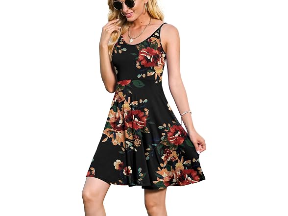 Jouica Women (M) Spaghetti Strap Skater Dress