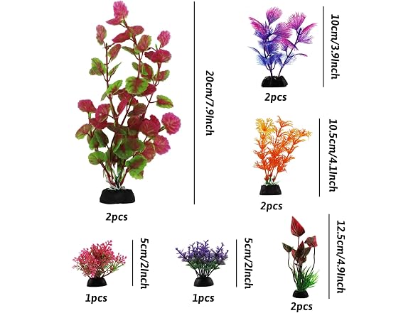 Aquarium Decorations Plants, 10pcs Aquarium