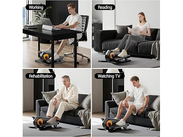 CURSOR FITNESS Under Desk Elliptical Machine | C2