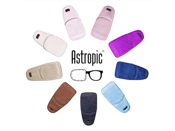 Astropic Silk Eye Patch for Adults Kids Glasses
