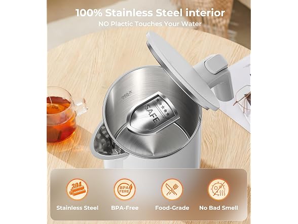 ZKBHOME 1.0L White Kettle