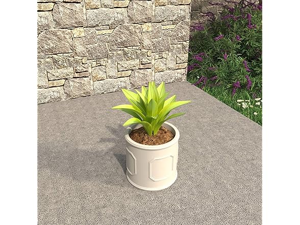 LeisureMod MP13W Meadow Planter White, 13"