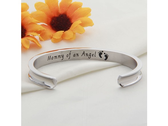 Mommy Angel Miscarriage Hair Tie Cuff