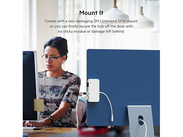 Belkin USB-C 6-in-1 Multiport Hub with Mount - Gallery 4