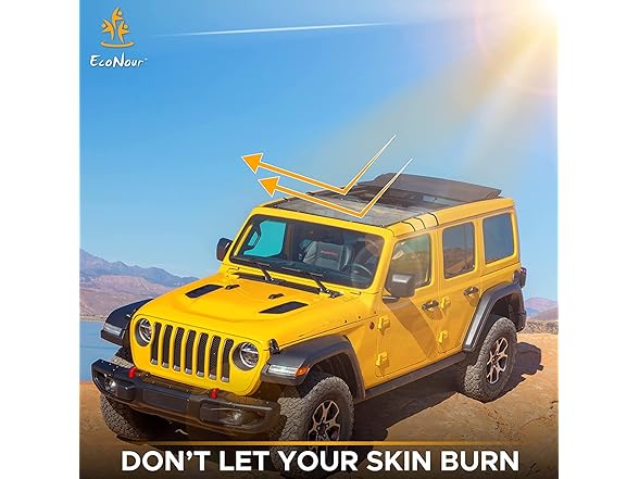 EcoNour Sun Shade for Jeep Wrangler JL 2