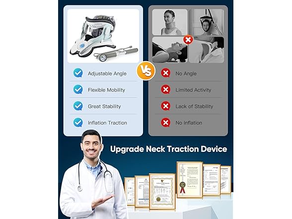 Cervical Traction Device with Air Collar