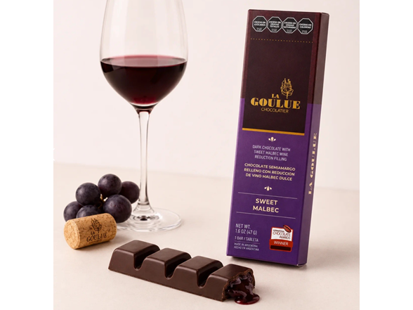 (8pk) Wine-filled Gourmet Chocolate Bars by La Goulue