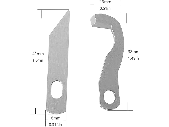 Longdex Serger Knife 2PCS Overlock Blade