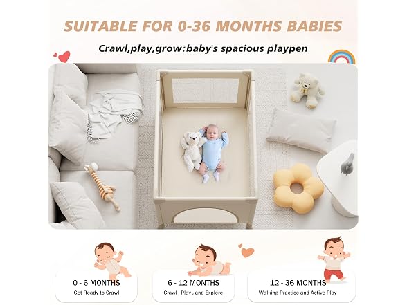 Portable Baby Playard& Playpen