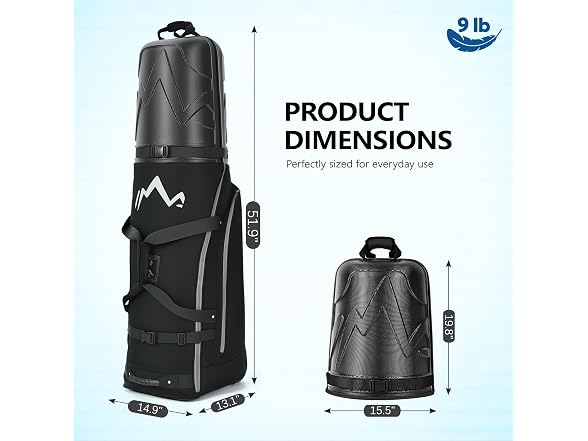 PC Hard Top Golf Travel Bag