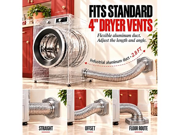 DryerEase 4" Dryer Vent Connector Kit
