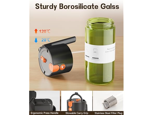 OURCABECUE 17oz Glass Olive Oil Sprayer
