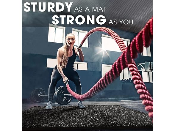 Yes4All Rubber Floor Mats 24 Sq Ft