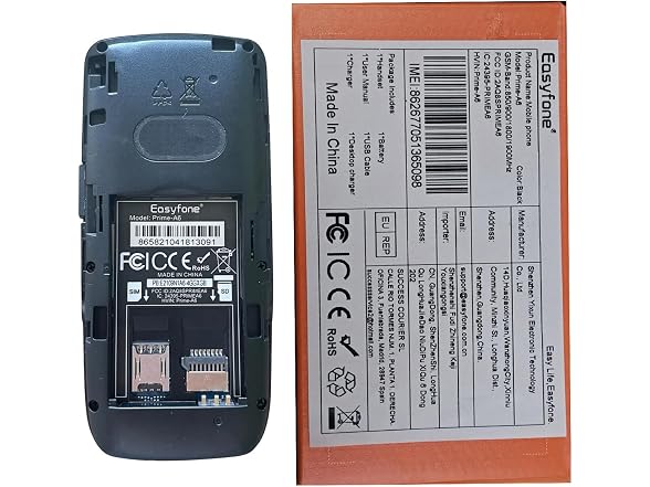 Easyfone Prime-A6 Unlocked 4G Feature