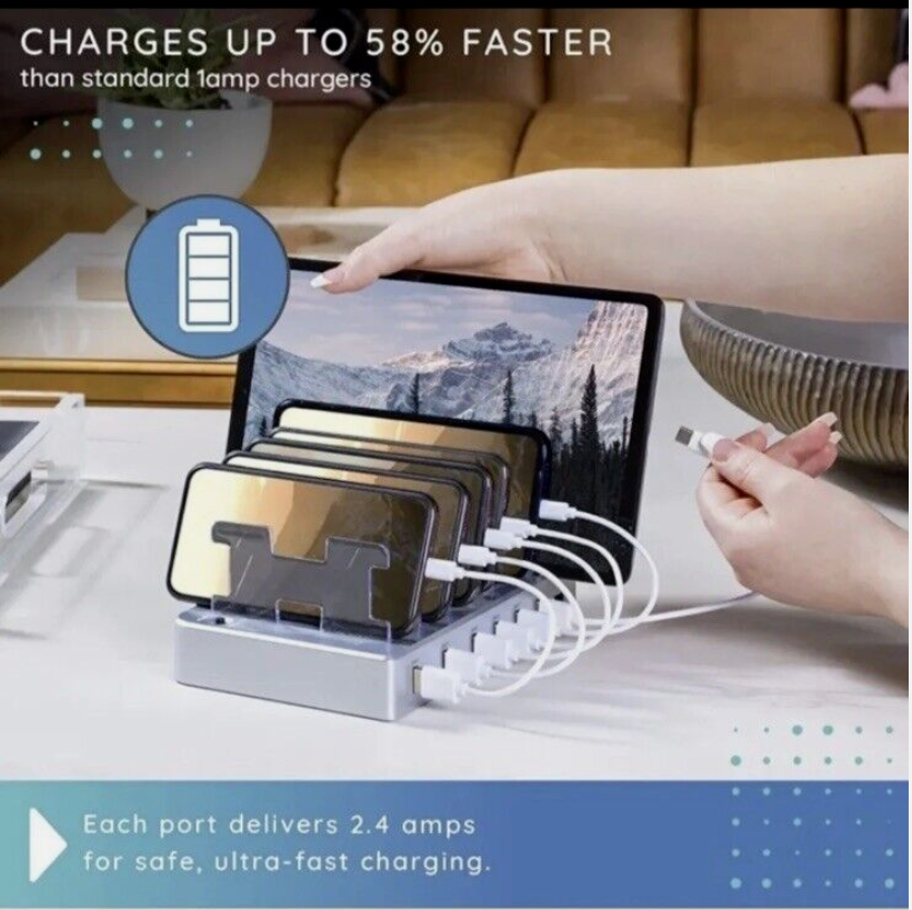 6 Port Charging Station with Cables - Gallery 11