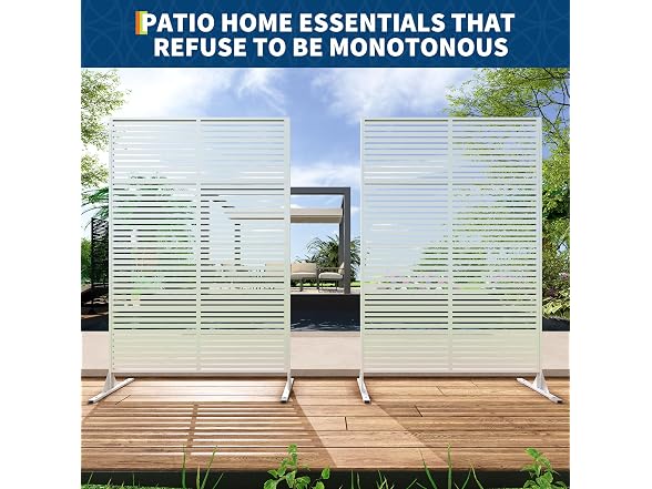 OUTLANE Metal Privacy Screen 72"X47"