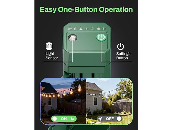 BN-LINK Outdoor Power Stake Timer, 100FT