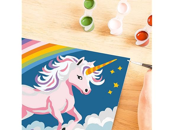 Ravensburger Creart Pink Unicorn Paint by Numbers Kit for Children