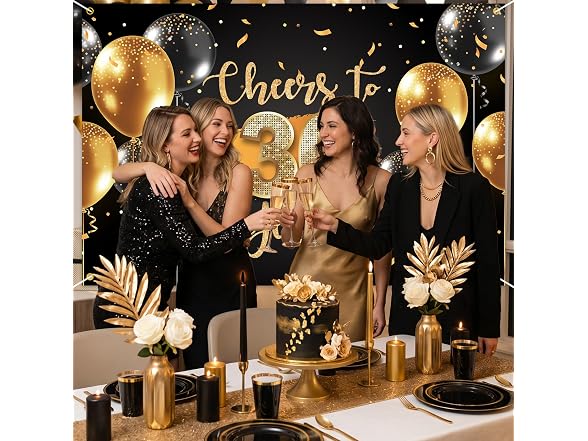 NC Cheers to 30 Years Backdrop Banner