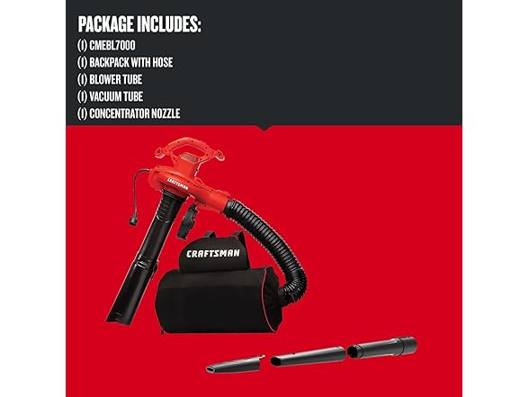 CRAFTSMAN CMEBL700 - Corded 385 CFM 3 in 1 Blower