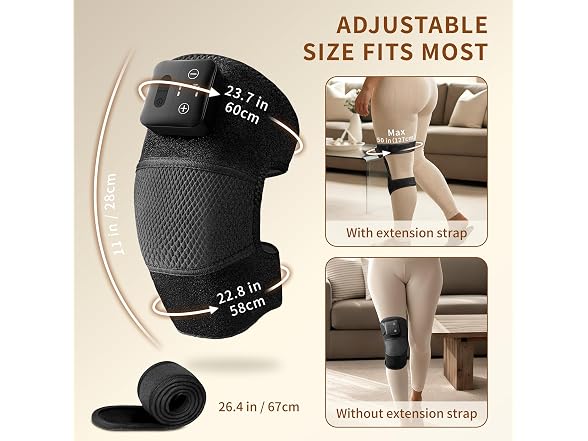 Nekteck Knee Massager Heated Knee Brace with