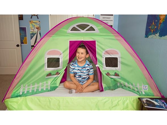 Pacific Play Tents 19601 Kids Cottage House Bed Tent Playhouse