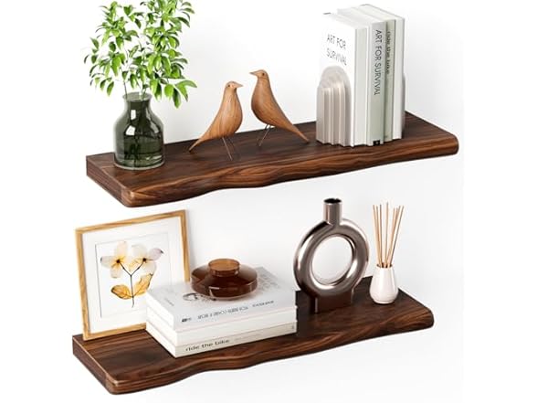 Avytronx Floating Shelves for Wall Walnut
