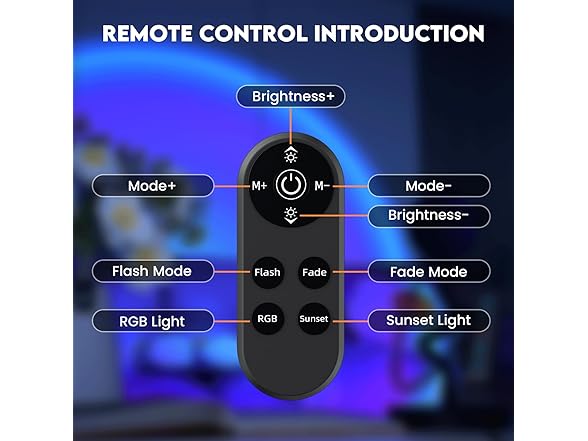 Multicolor LED Projection Lamp