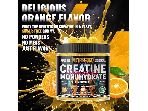 NUTRAGOGO Creatine Monohydrate Gummies