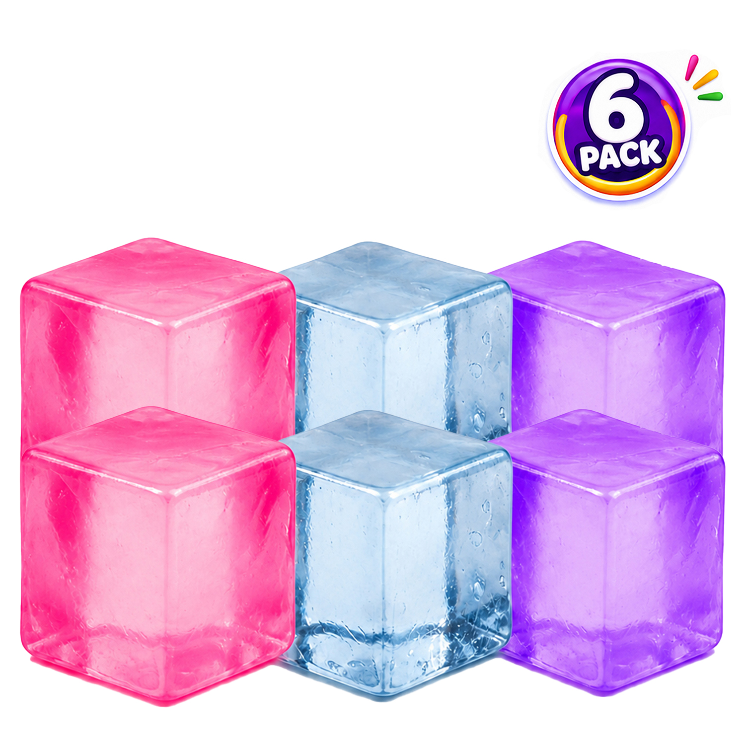 Titan Squishy Sensory Relief, Ice Cube (Your Choice) - Gallery 7