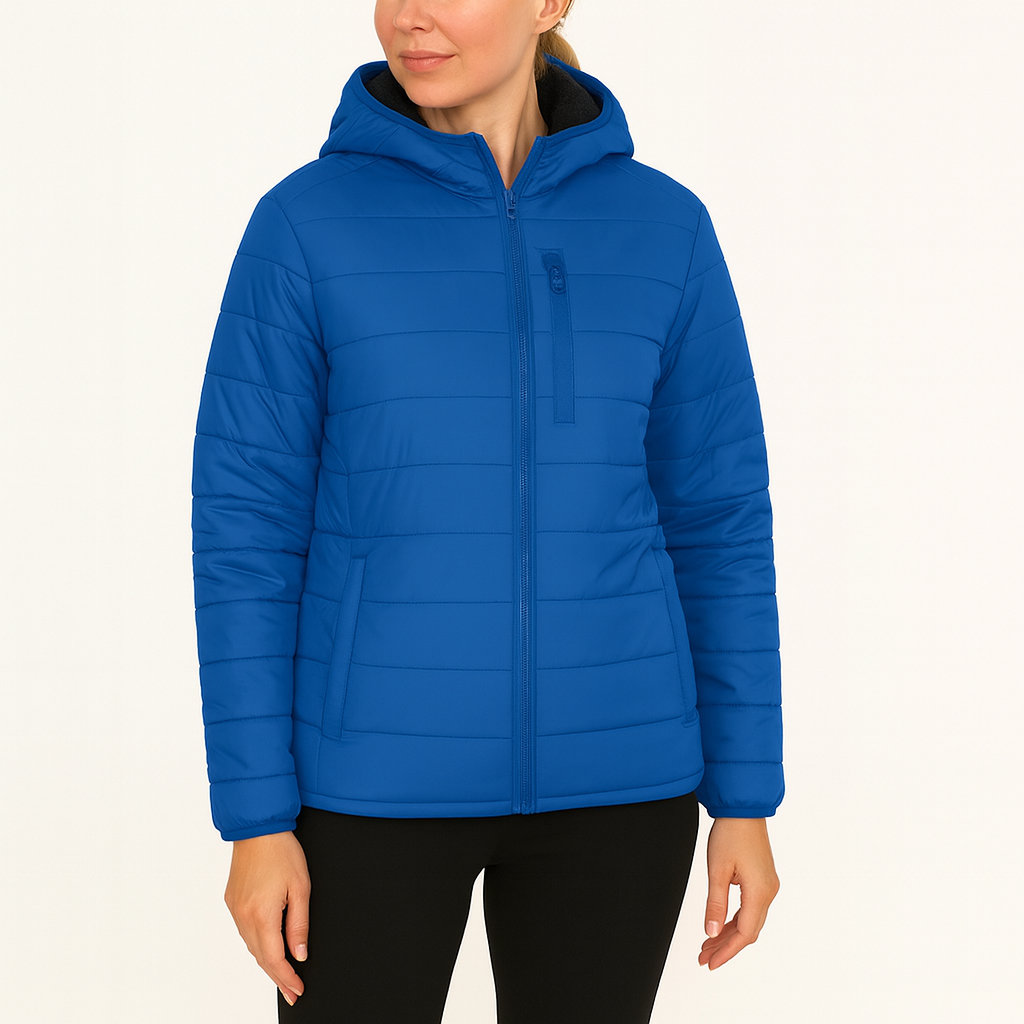 Womens Fleece-Lined Hooded Puffer Jacket - Gallery 21