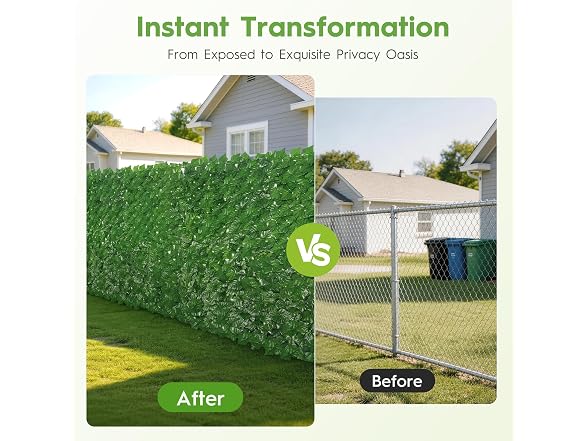 Bybeton Artificial Ivy Privacy Fence