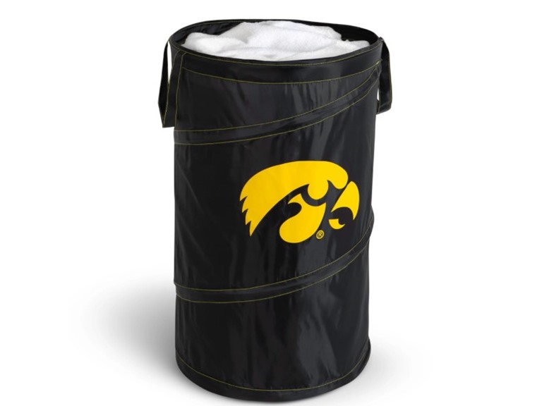 Smart Design Pop Up Spiral Laundry Hamper Bag 15 x 25 in Collapsible Dorm Room Essential Kids Clothes Basket Organizer