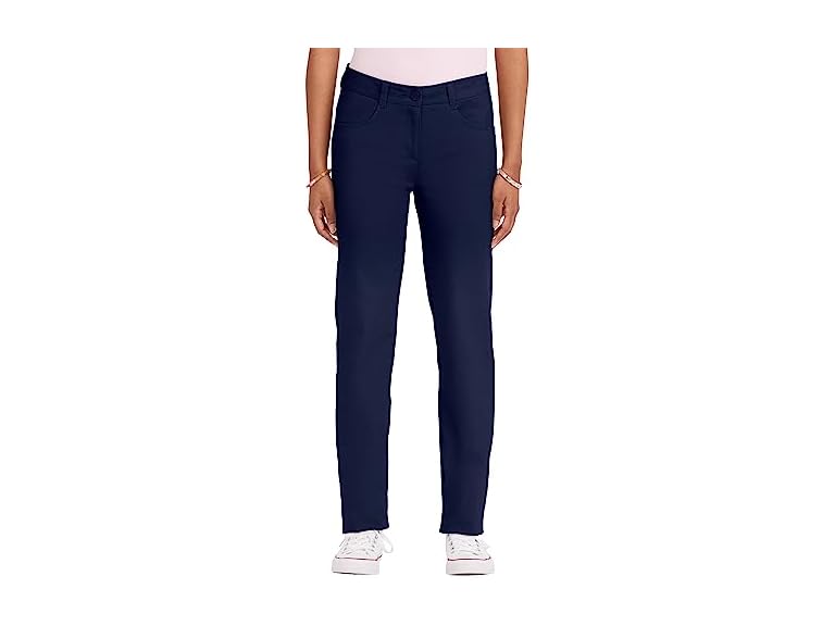 IZOD Junior's Uniform Stretch Twill Skinny Pant, Navy, 1