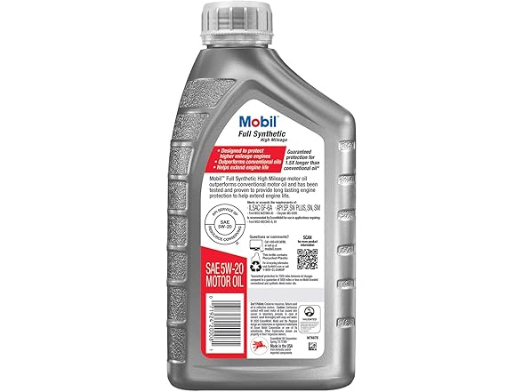 Mobil Full Synthetic High Mileage Motor