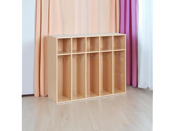 ECR4Kids 5-Section Toddler Coat Locker