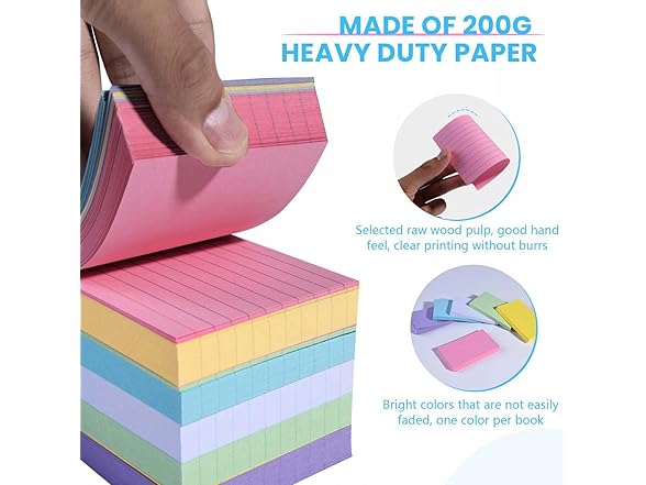 SenseYo 300 Pack Ruled Index Cards