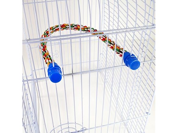 PENN-PLAX Bird Life Multicolored and Flexible Rope Perch