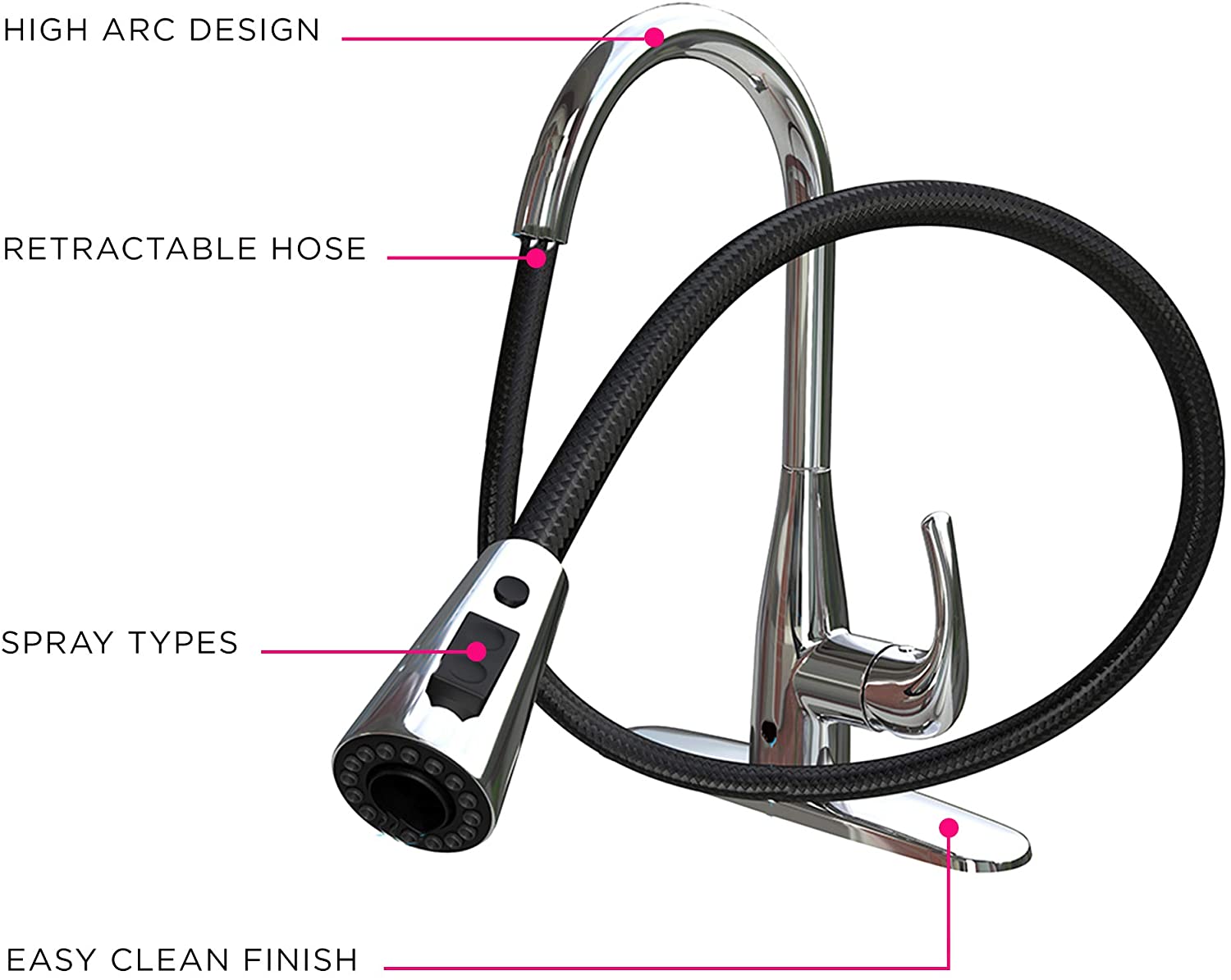 FLOW Hands-Free Motion Sensing Faucet, Chrome - Gallery 13